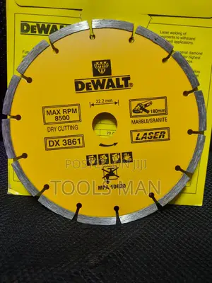 DeWALT 7 Inch 180mm Diamond Cutting Disc.Stone Blade DX 3861