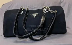 Elegant Black Suede Shoulder Bag – Pagoda Midland