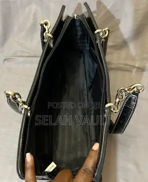 Elegant Black Suede Shoulder Bag – Pagoda Midland