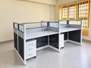 4 - Way Workstations : White Black Theme