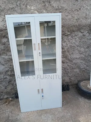 Front Glass Modern Storage Cabinet/Adjustable Shelves Cabinet.