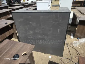 COMPLETE Gray Modern Reception Desk
