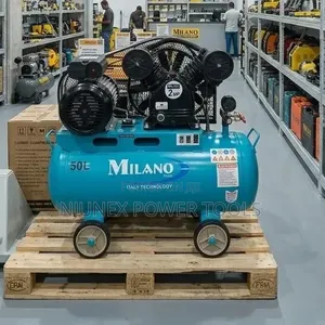 Milano Italia 50-Liter Electric Belt-Driven Air Compressor