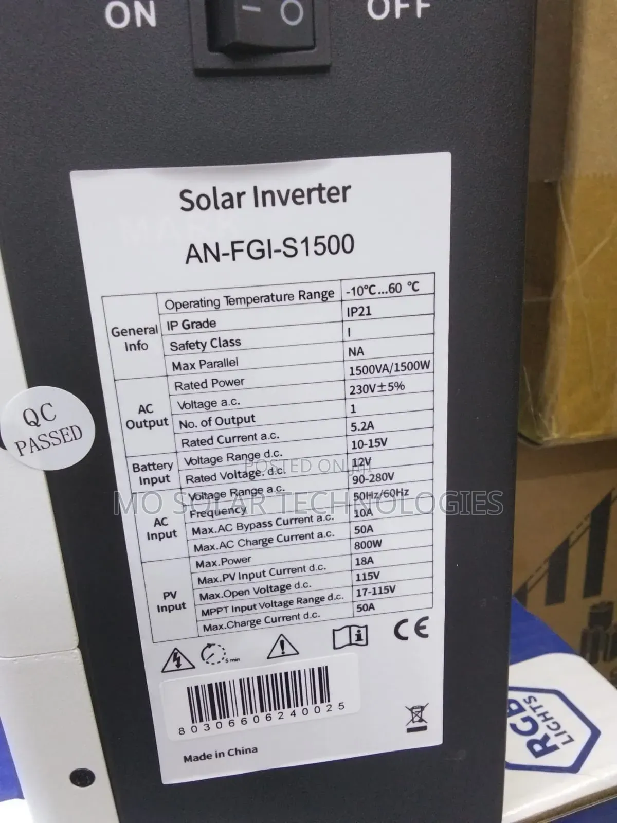 1.5kva 12v Beacon Hybrid Inverters
