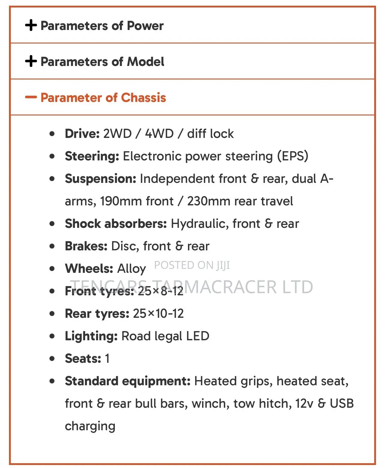 Loncin XWOLF 550L EFI EPS 2024