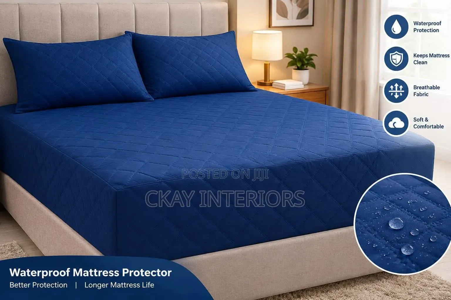 Practical and Made for Everyday Use Waterproof Mattress Protector
