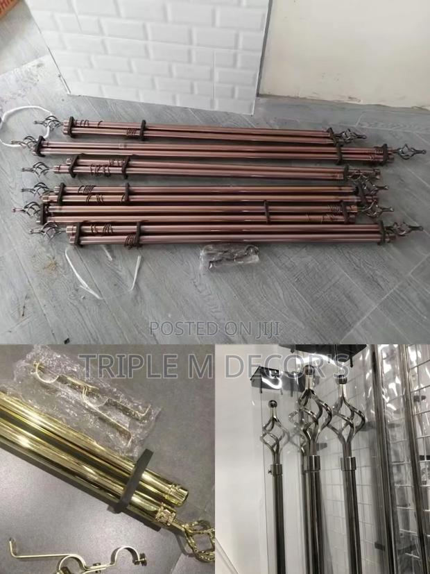3m Double Curtain Rod Complete Set - main view