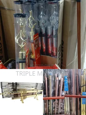 3m Double Curtain Rod Complete Set