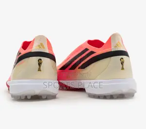 F50 Hyperfast Laceless Pink Soccer Turf Trainers for Kids
