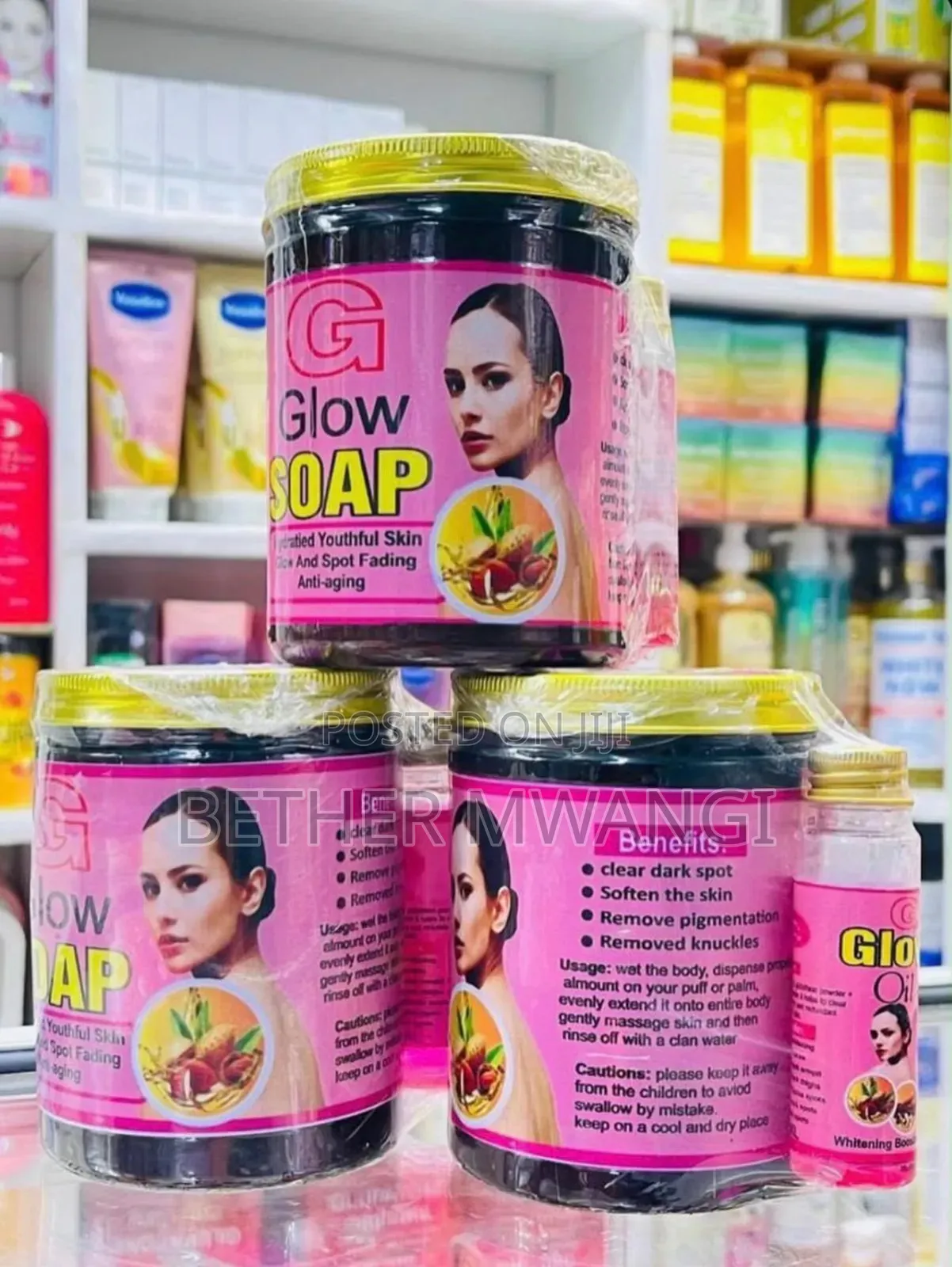 Glow Soap 7 Days Skin Brightening Spot Fading Combo Set (Soap + Oil)