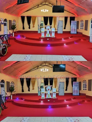 Long Duration Red 4mm Delta Church Stage Carpet