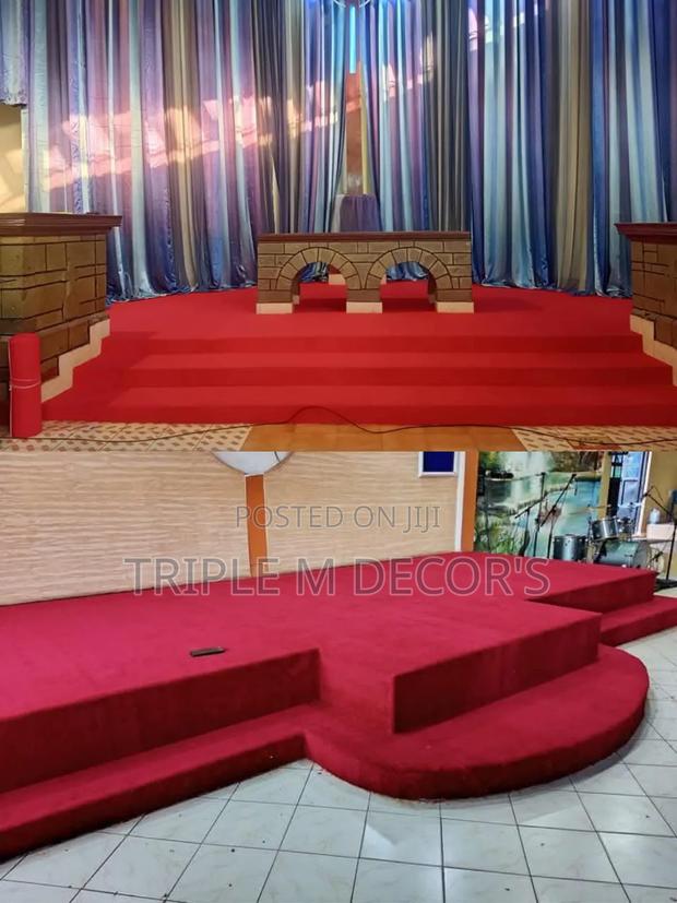 High Grade Red 4mm Delta Pulpit Carpet - main view