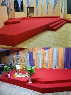 Red 4mm Delta Carpet for Quick Church Upgrade