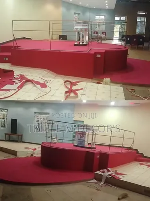 Church Platform Red 4mm Delta Floor Covering