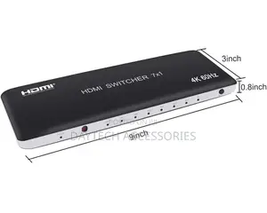 60Hz HDMI Switcher 7x1 With IR Remote Control
