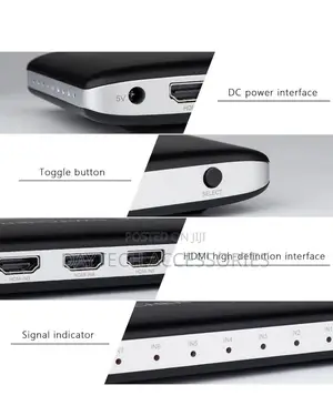 60Hz HDMI Switcher 7x1 With IR Remote Control