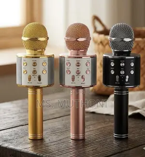 Kids Wireless Bluetooth Singing Microphone W/ Built-in Speaker Echo