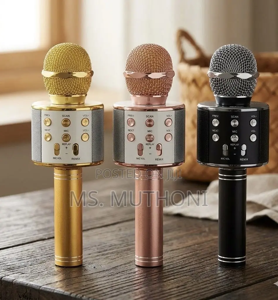 Kids Wireless Bluetooth Singing Microphone W/ Built-in Speaker Echo