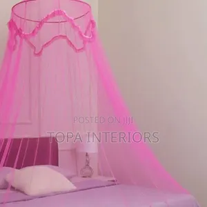 Pink Ring Net Round Mosquito Bednet