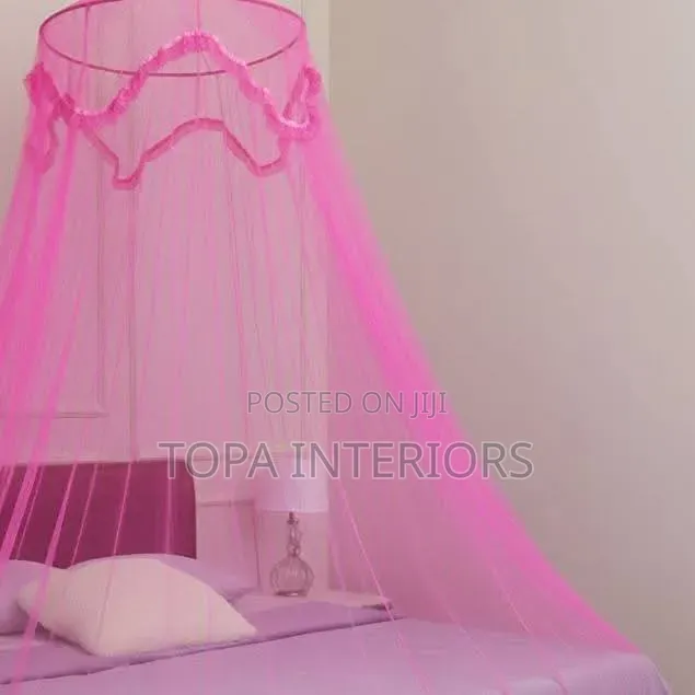 Pink Ring Net Round Mosquito Bednet