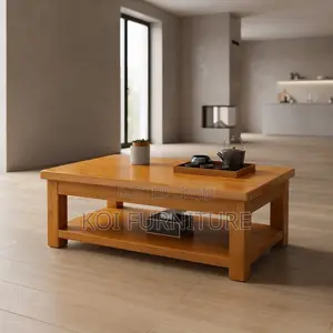 Coffee Table; Home Office Executive Modern Coffee Table With Storage