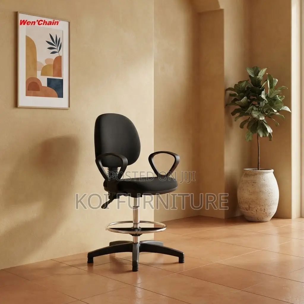 Office Chairs; Clerical Mid Backrest Fabric Receptionist Seat