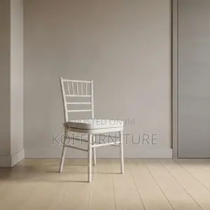 Home Chairs; White Armless Modern Event Seats With Cushion