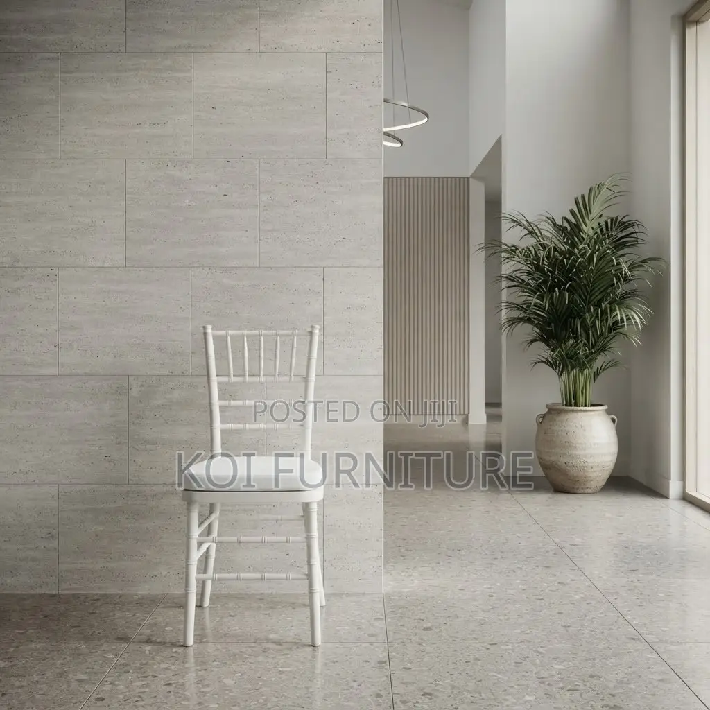 Home Chairs; White Armless Modern Event Seats With Cushion