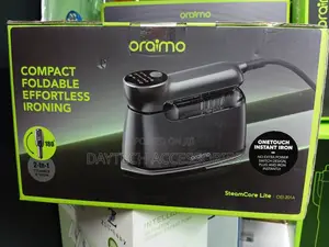 Oraimo SteamCore Lite Portable Steam Iron With 180° Rotating Handle.