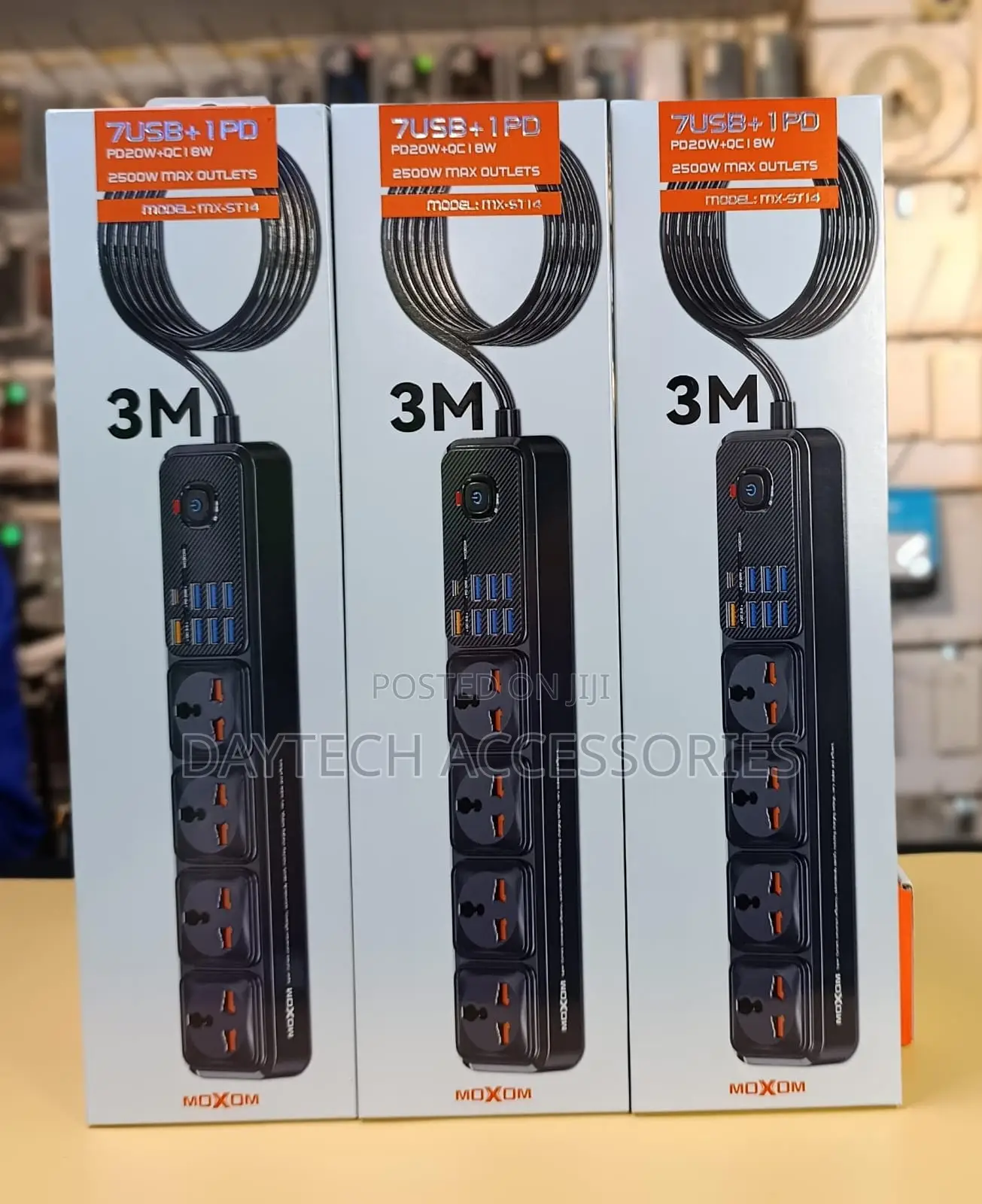 Moxom MX-ST14 12-in-1 Power Strip Extension.