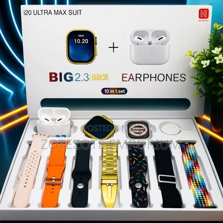 I20 Ultra Max Suit 10-in-1 Smartwatch