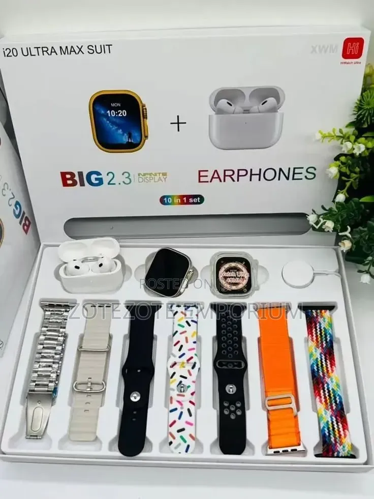 I20 Ultra Max Suit 10-in-1 Smartwatch