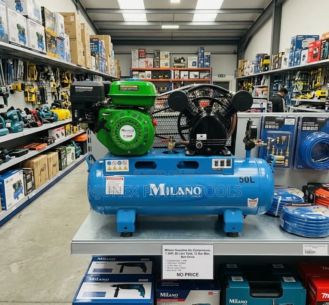 Milano Italia 7.5HP 50 Litres Engine Driven Air Compressor