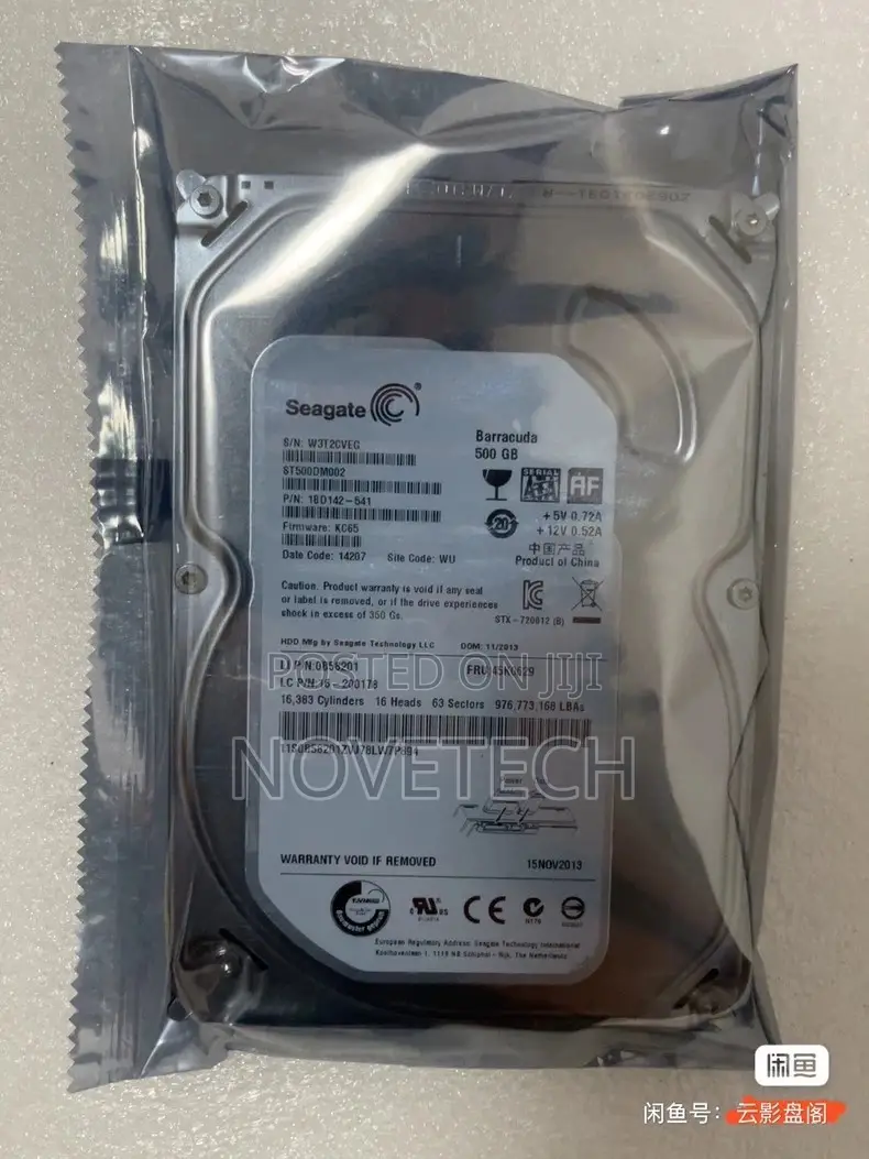 Seagate 500 GB SATA III 3.5" Desktop Hard Drive