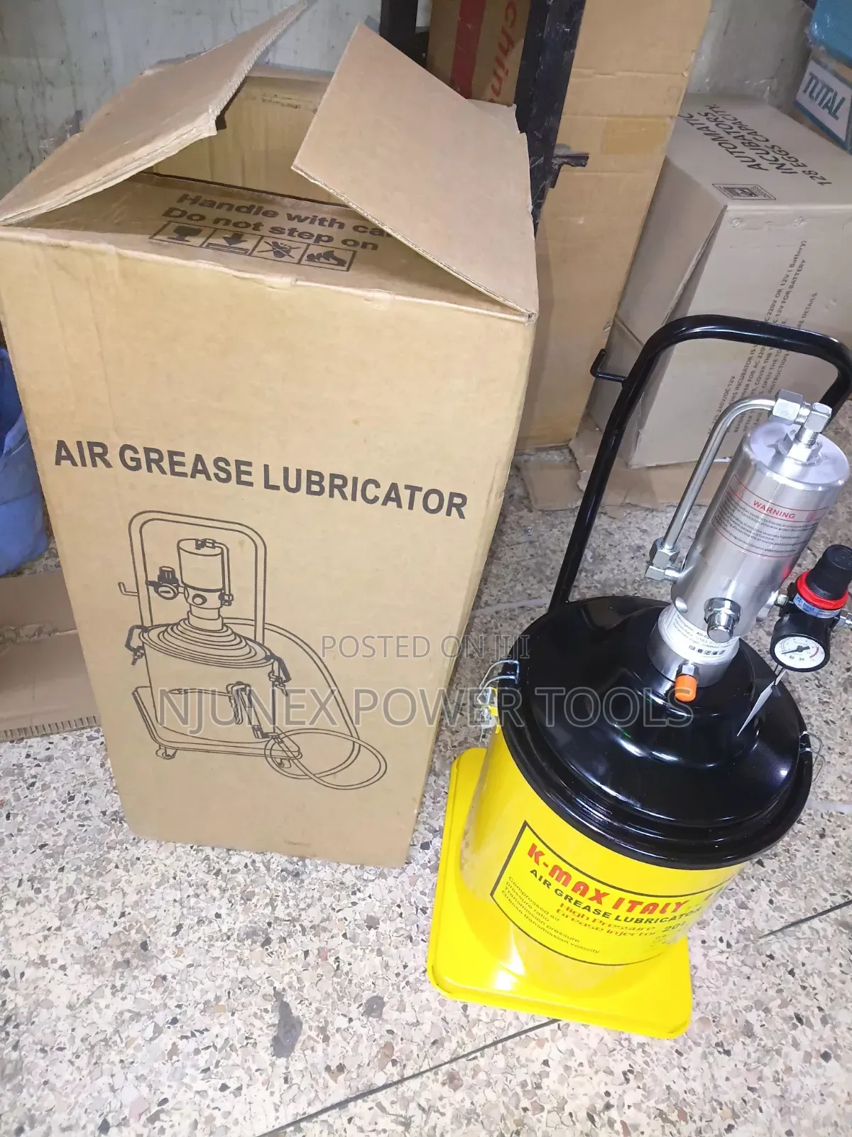 K-Max Italy 20L Air Grease Lubricator Pneumatic High-Pressure