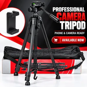 Professional Camera Tripod Stand With Phone Holder
