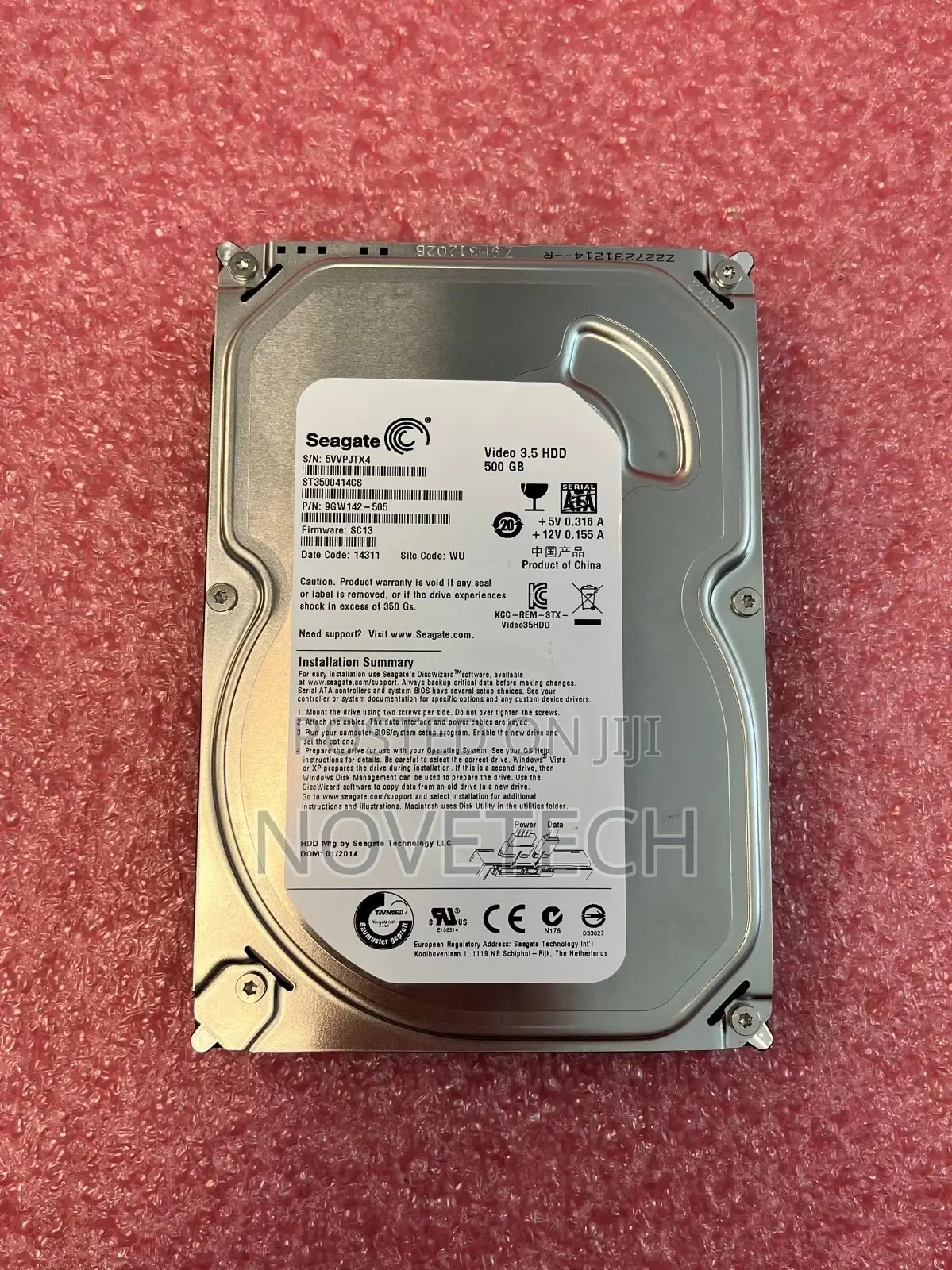 Seagate SATA 3.5" Desktop Internal Hard Disk Drive.