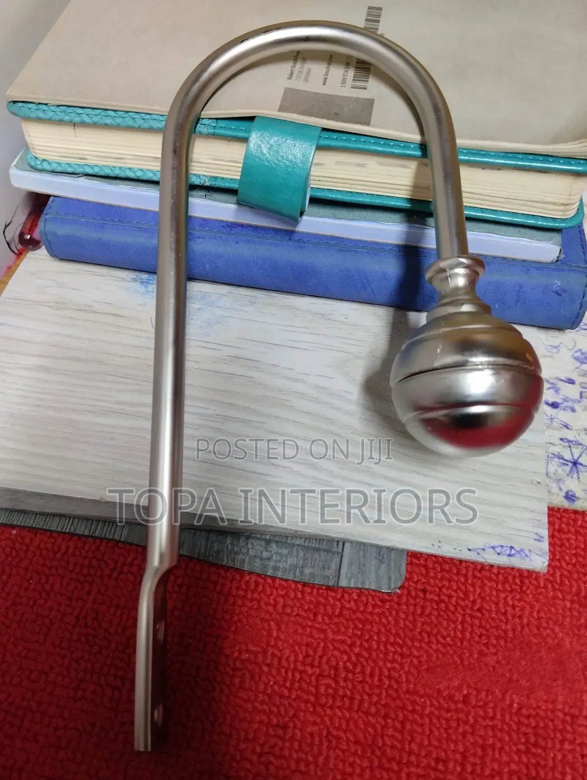 Metallic U-Shaped Window Curtain Tiebacks/Holdbacks