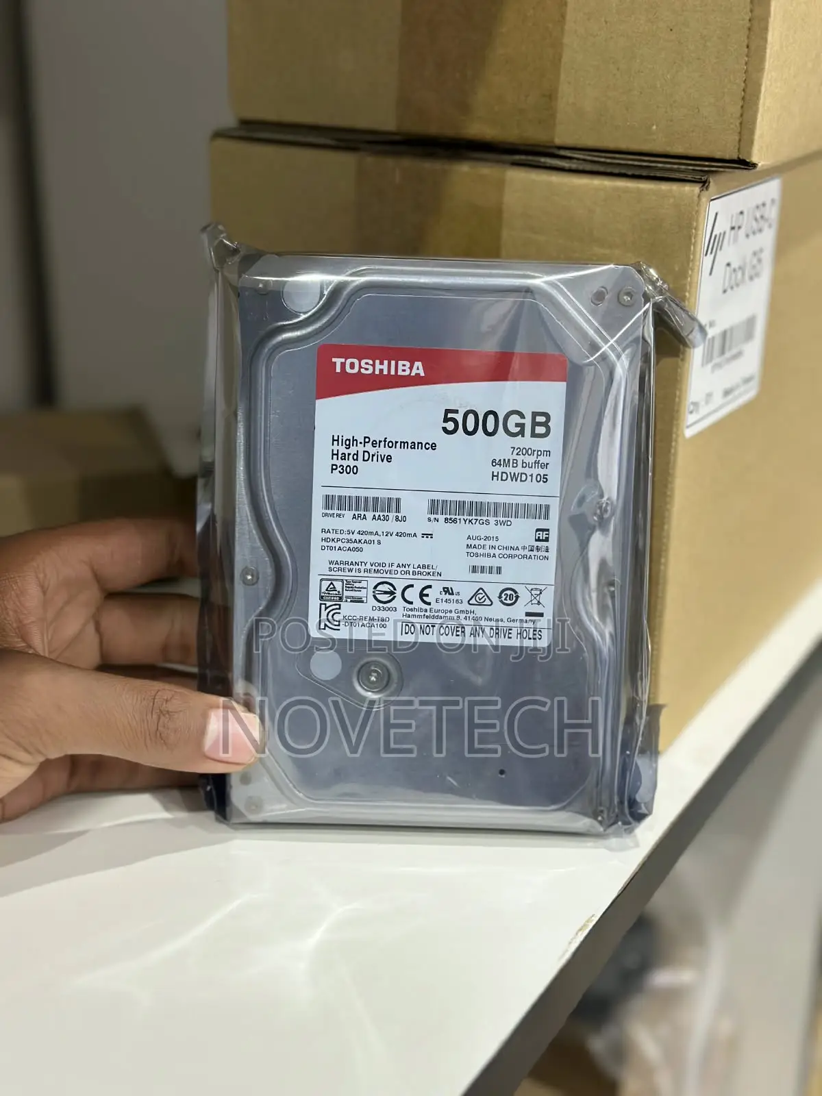 500GB Hard Drive - Toshiba 3.5" Internal Desktop Hard Drive SATA