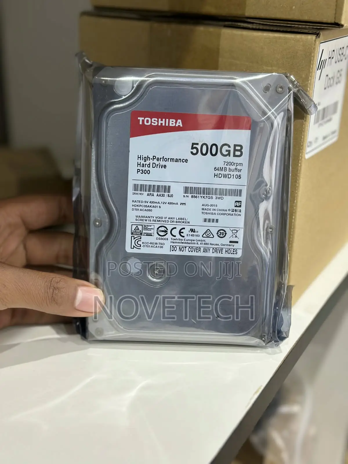 500GB Hard Drive - Toshiba 3.5" Internal Desktop Hard Drive SATA