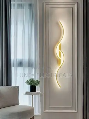 Luxury Grille Living Room TV Background Wall Led Lamp