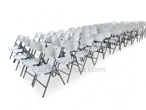White Plastic Folding Chairs - Bulk Set