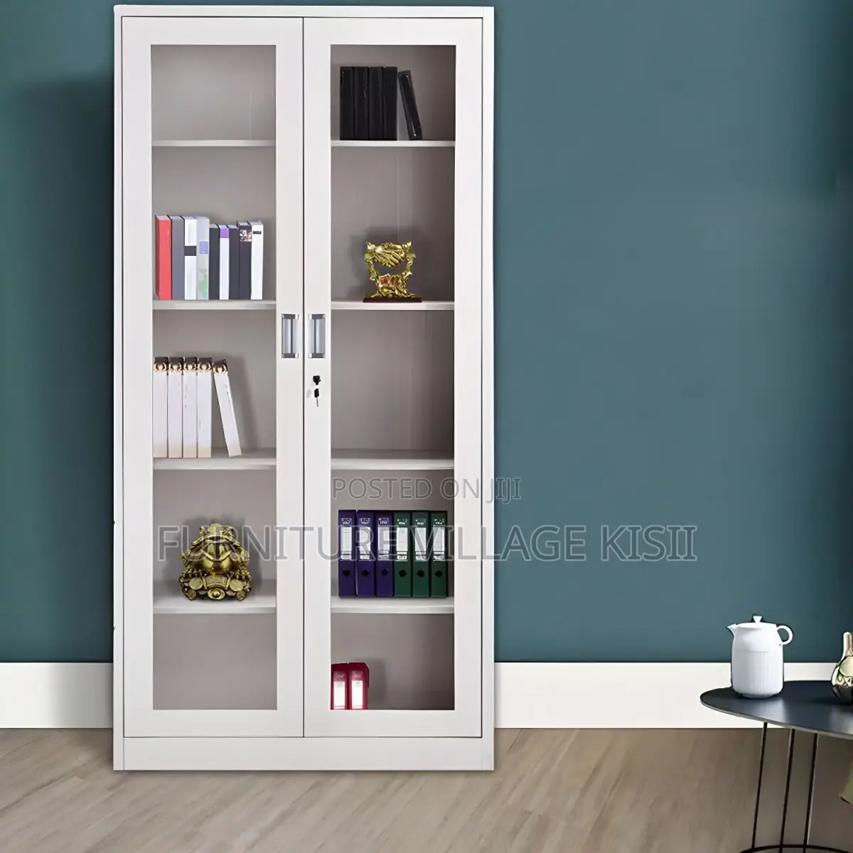 Office Cabinet;2-Full Glass Door Office Filing Cabinet