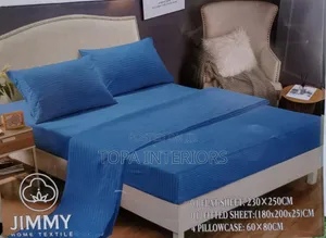 Bedsheets Set With Fitted Bedsheet, Flat Bedsheet, Four Pillow Cases