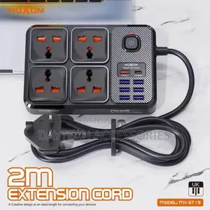 The Moxom MX-ST15 12-in-1 Power Strip 4 Power Sockets Extension.