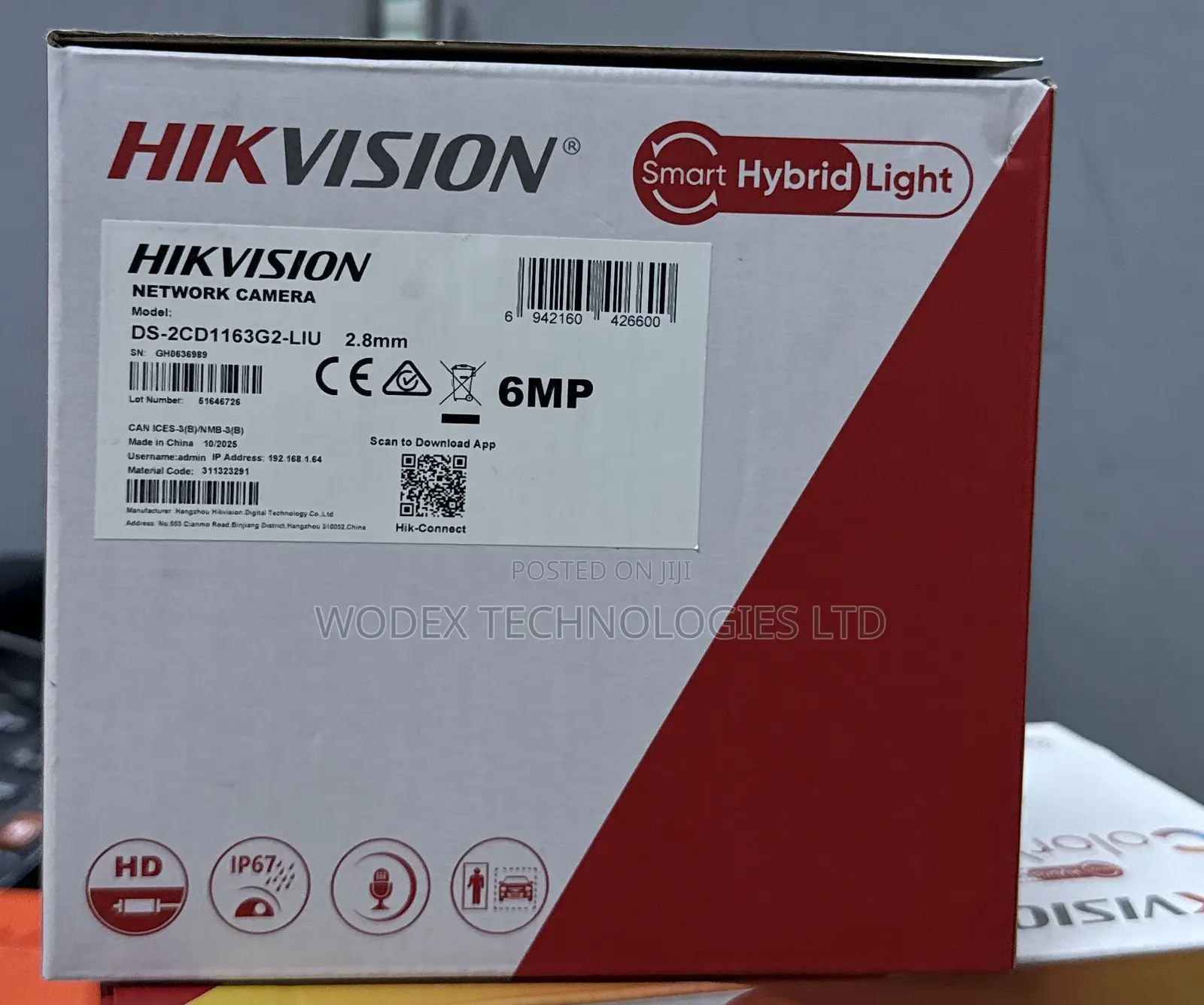 The Hikvision Smart Hybrid Light Fixed Dome Network Camera Box