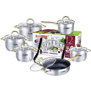 12pcs Bominox Cookware Set