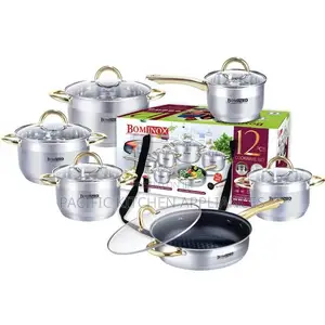 12pcs Bominox Cookware Set