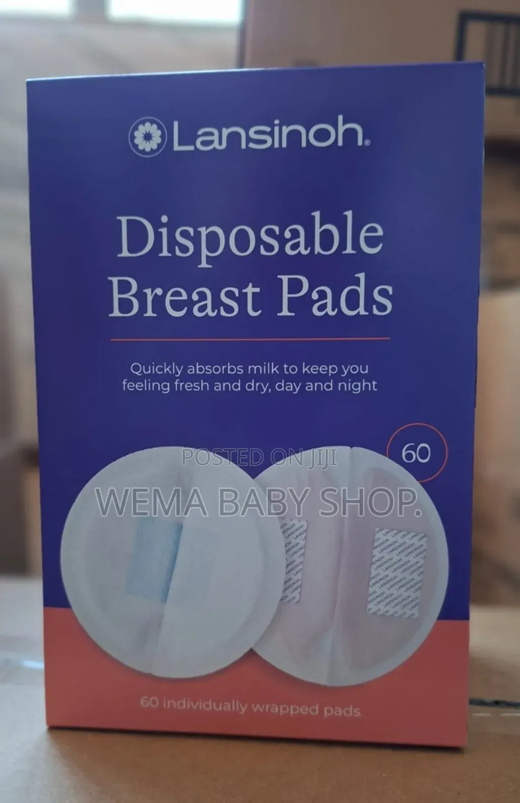 60Pcs Lansinoh Ultra Thin Disposable Breast Pads
