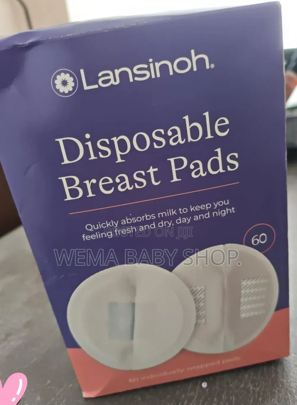 60Pcs Lansinoh Ultra Thin Disposable Breast Pads
